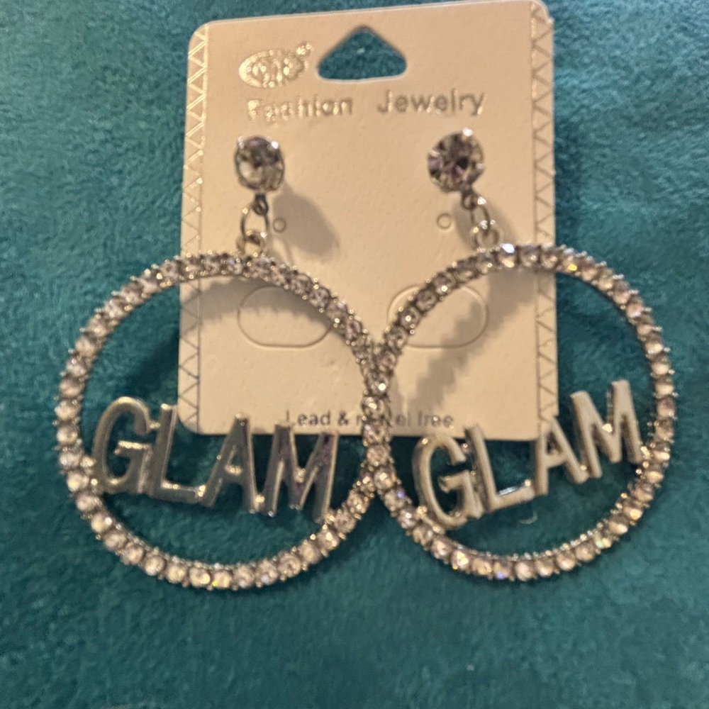 Glam Silver Earrings